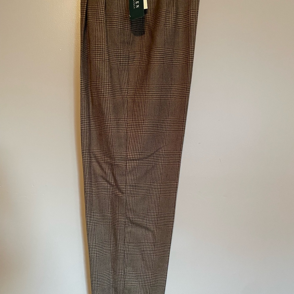 NWT ✨Ralph Lauren Oxfordshire Brown Plaid Pants✨ - Picture 4 of 6